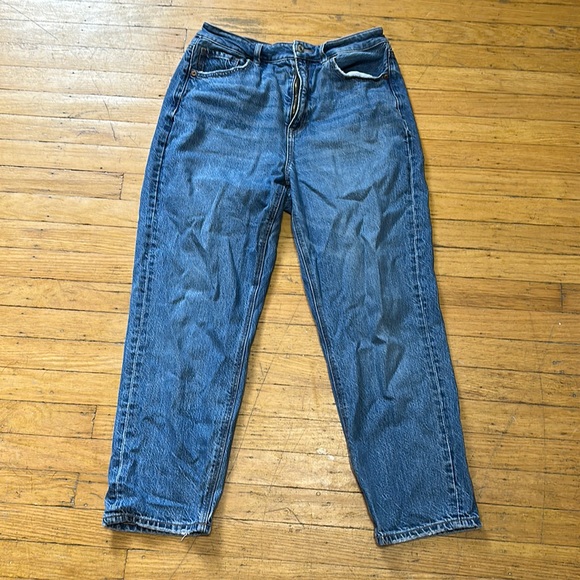 American Eagle Outfitters Denim - Women’s American Eagle Mom Straight Leg Jeans Comfort Stretch Waistband 8 Short